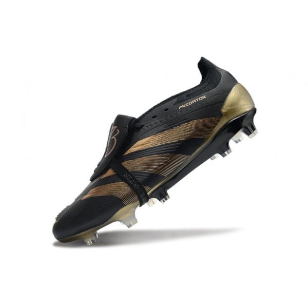 adidas Predator Elite Foldover Tongue FG Negro Carbón Dorado Met