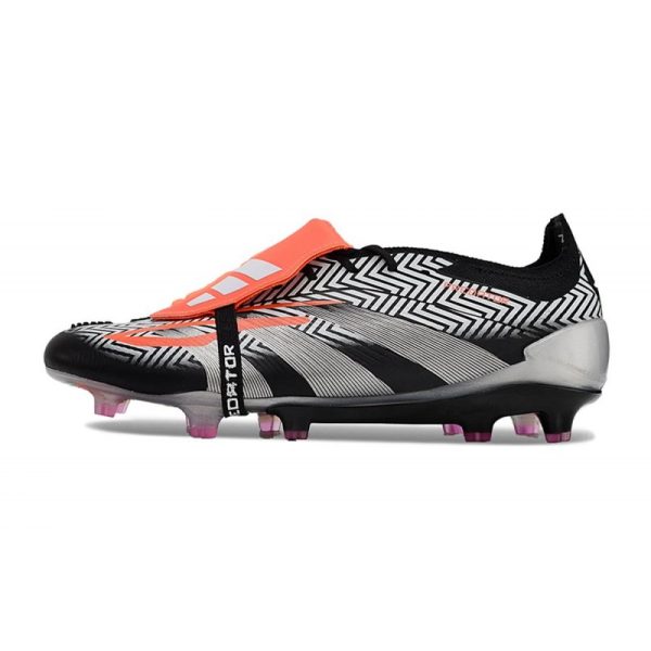 adidas Predator Elite Foldover Tongue FG Negro Gris Rojo