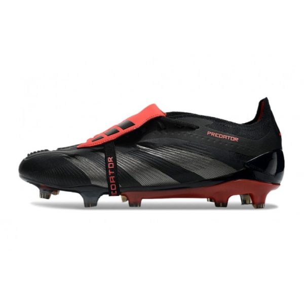 adidas Predator Elite Foldover Tongue FG Negro Gris Rojo
