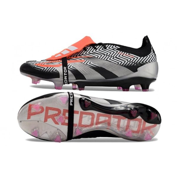 adidas Predator Elite Foldover Tongue FG Negro Gris Rojo