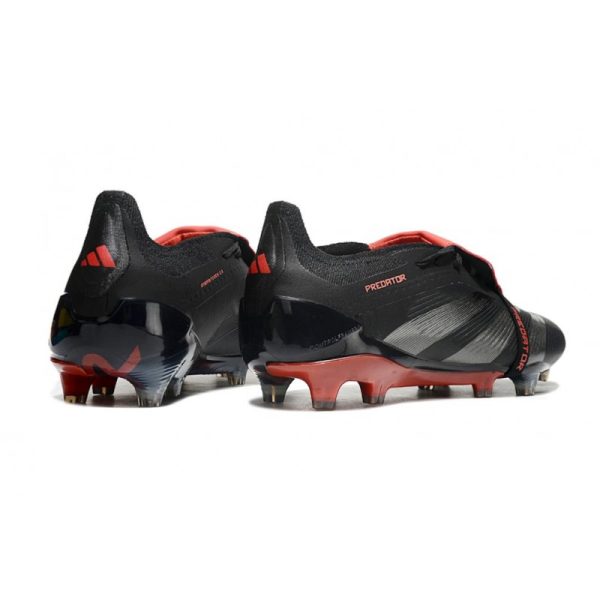 adidas Predator Elite Foldover Tongue FG Negro Gris Rojo