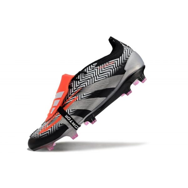adidas Predator Elite Foldover Tongue FG Negro Gris Rojo