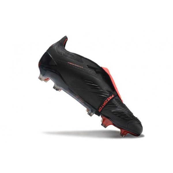 adidas Predator Elite Foldover Tongue FG Negro Gris Rojo