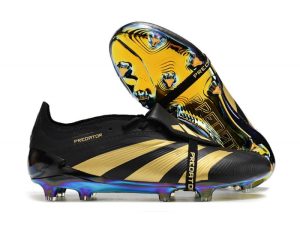 Zapatillas Para Futbol adidas Predator Elite Foldover Tongue FG Negro Oro