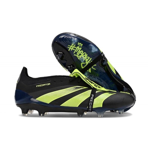 Botas de Fútbol adidas Predator Elite Foldover Tongue FG Negro Verde