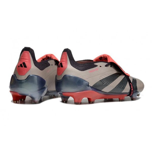 adidas Predator Elite Foldover Tongue FG Platino Met Aurora Negro Carbón