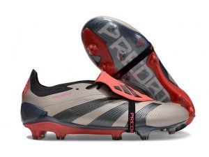 Botas de Fútbol adidas Predator Elite Foldover Tongue FG Platino Met
