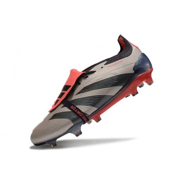 adidas Predator Elite Foldover Tongue FG Platino Met Aurora Negro Carbón