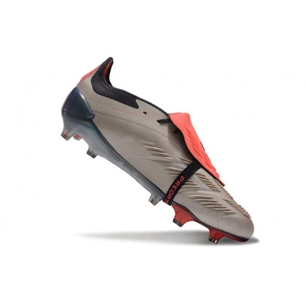 adidas Predator Elite Foldover Tongue FG Platino Met Aurora Negro Carbón