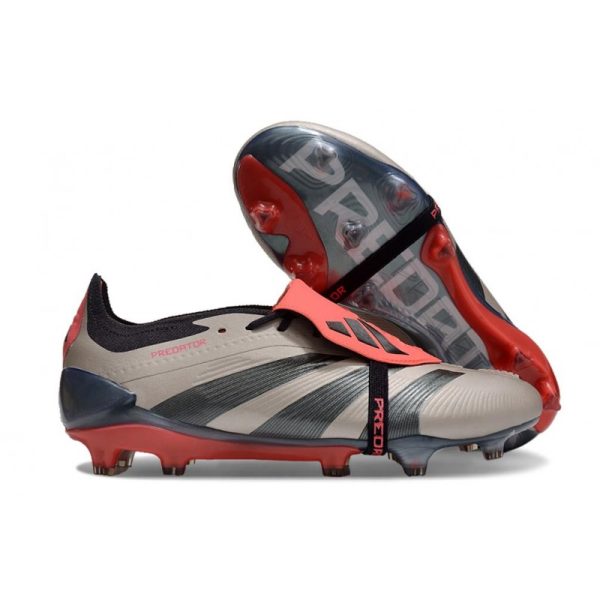 Botas de Fútbol adidas Predator Elite Foldover Tongue FG Platino Met